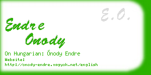endre onody business card