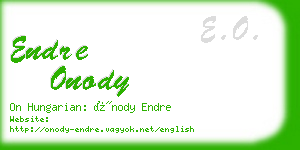 endre onody business card